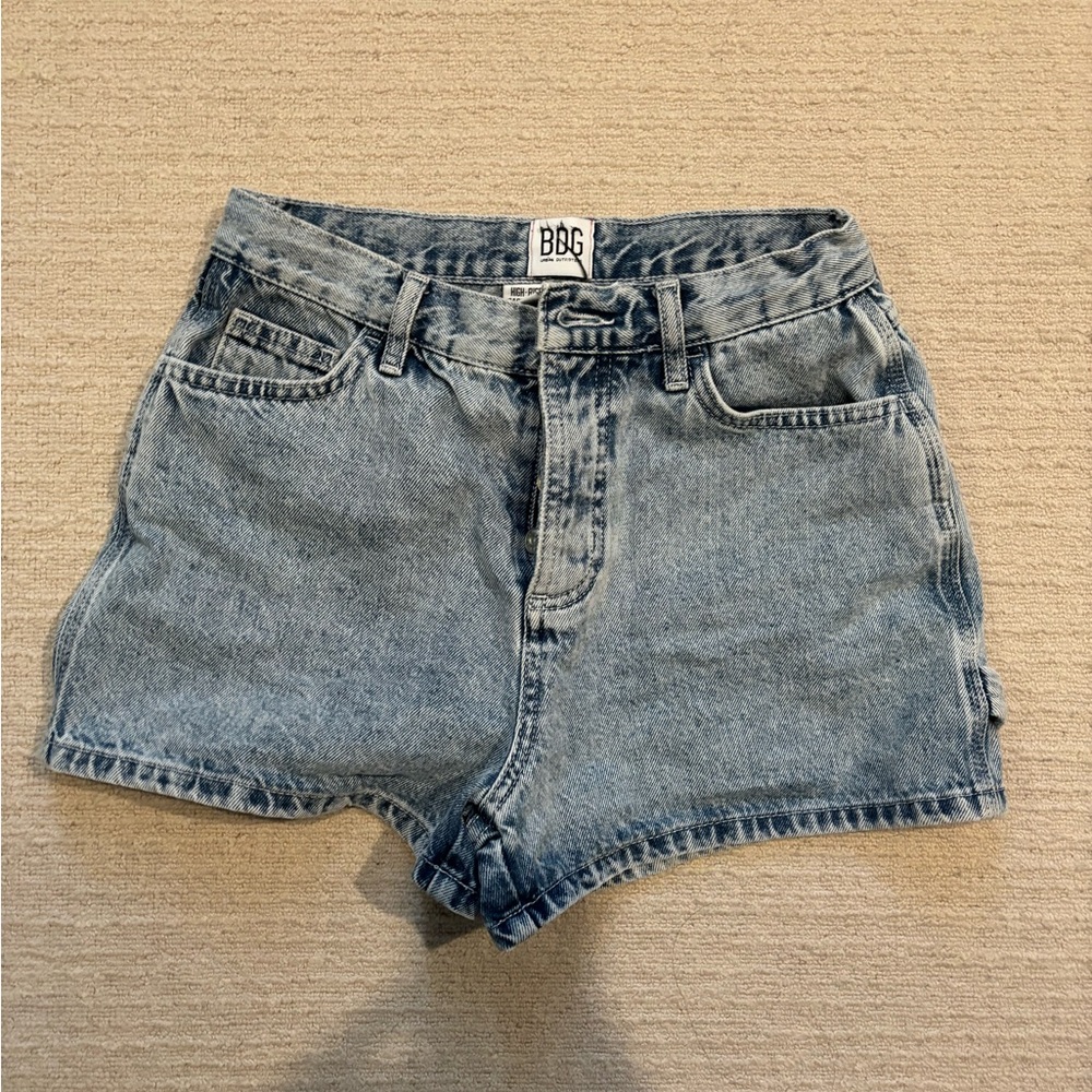 BDG Blue Jean Shorts High-Waisted Vintage Style